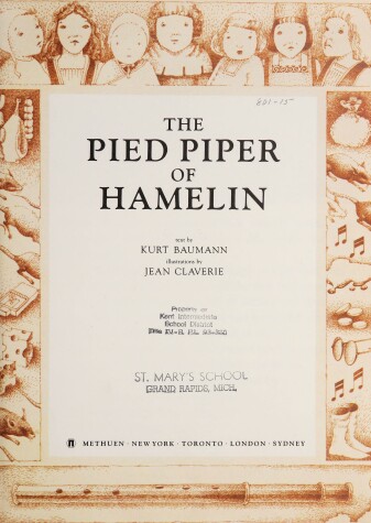 Book cover for The Pied Piper of Hamelin