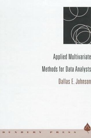 Cover of Applied Multivariate Methods for Data Analysts