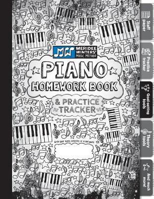 Cover of Piano Homework Book and Practice Tracker (Black)