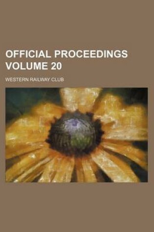 Cover of Official Proceedings Volume 20