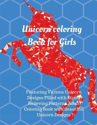 Book cover for Unicorn Coloring Book for Girls