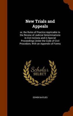 Book cover for New Trials and Appeals