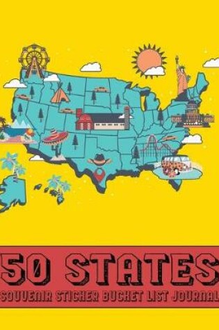 Cover of 50 States Souvenir Sticker Bucket List Journal