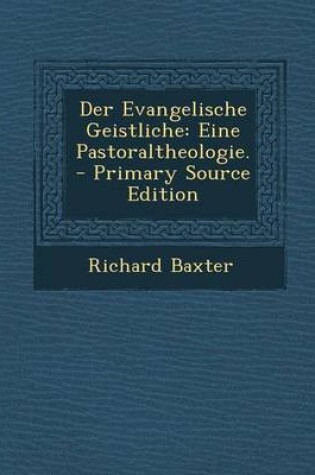 Cover of Der Evangelische Geistliche