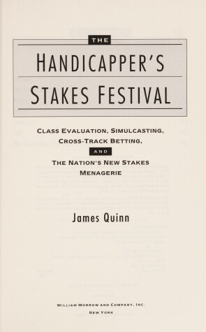 Book cover for Handicapper's Stakes Fes