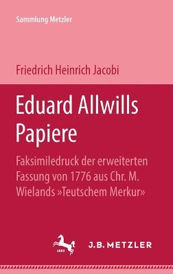 Cover of Eduard Allwills Papiere