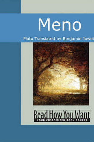 Cover of Meno