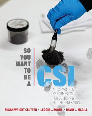 Book cover for So You Want to be a CSI?