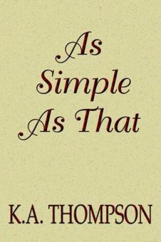 Cover of As Simple as That