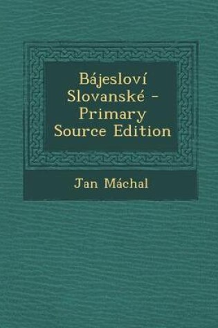 Cover of Bajeslovi Slovanske