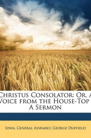 Cover of Christus Consolator