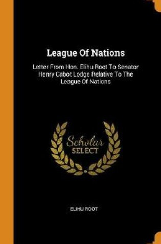 Cover of League of Nations