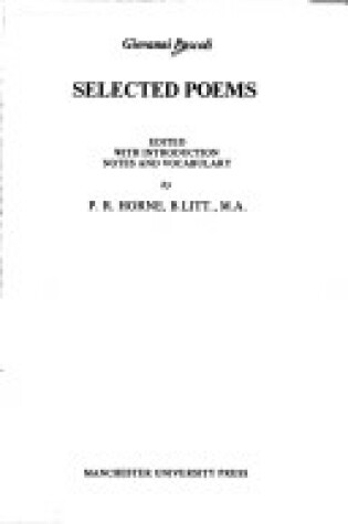 Cover of Selected Poems