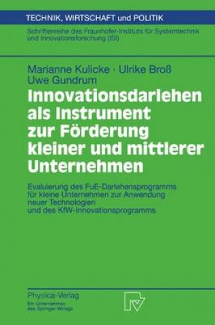 Cover of Innovationsdarlehen als Instrument zur Förderung kleiner und mittlerer Unternehmen