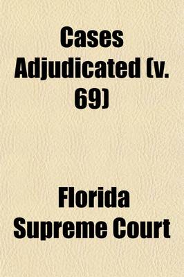 Book cover for Cases Adjudicated Volume 69