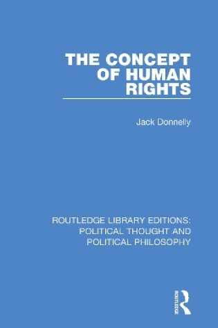 Cover of The Concept of Human Rights