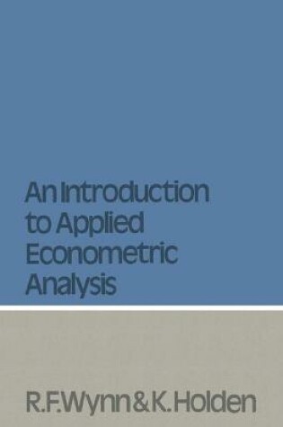 Cover of Introduction to Applied Econometric Analysis