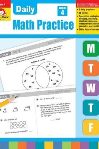 Cover of Daily Math Practice, Grade 4