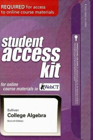 Cover of WebCT Premium Access Code-Standalone