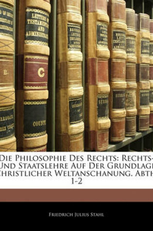 Cover of Die Philosophie Des Rechts