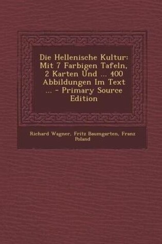 Cover of Die Hellenische Kultur