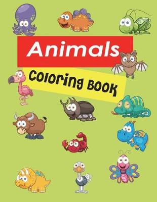 Book cover for Animals Coloring Book