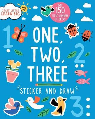 Book cover for One, Two, Three Sticker and Draw