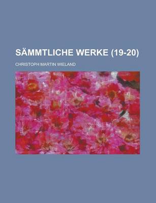 Book cover for Sammtliche Werke (19-20)