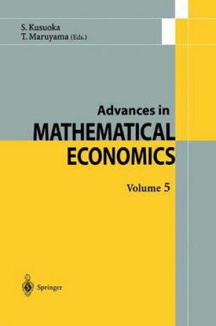 Cover of Advances in Mathematical Economics