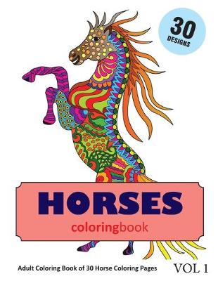 Book cover for Horse Coloring Book