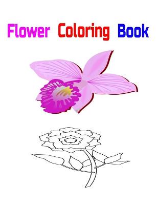 Book cover for Flower Coloring Book