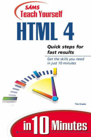 Cover of Sams Teach Yourself HTML in 10 Minutes