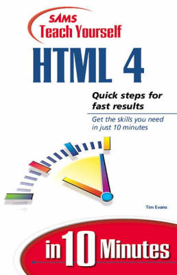 Book cover for Sams Teach Yourself HTML in 10 Minutes