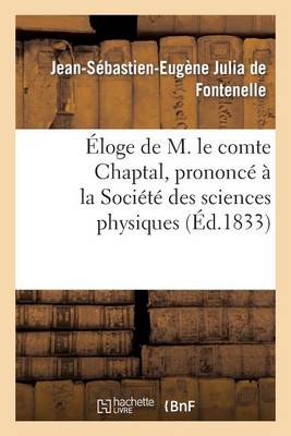 Book cover for Eloge de M. Le Comte Chaptal