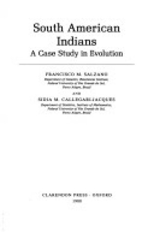 Cover of South American Indians