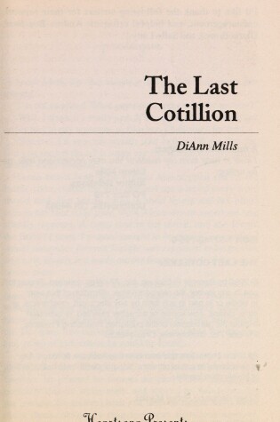Cover of The Last Cotillion