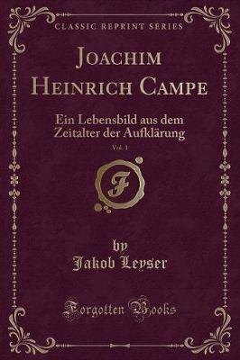 Book cover for Joachim Heinrich Campe, Vol. 1