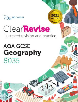 Book cover for ClearRevise AQA GCSE Geography 8035