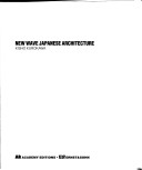 Book cover for New Wave Japanese Architecture