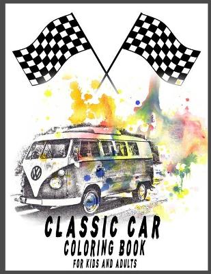 Book cover for Classic Cars Coloring Book