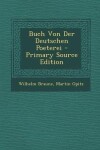 Book cover for Buch Von Der Deutschen Poeterei