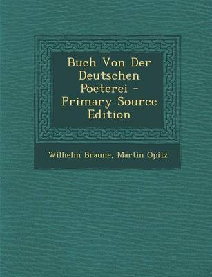 Book cover for Buch Von Der Deutschen Poeterei