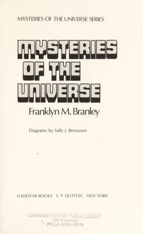 Book cover for The Mysteries of the Universe