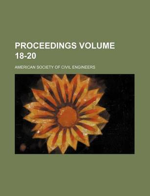 Book cover for Proceedings Volume 18-20