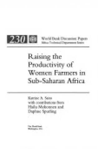 Cover of Raising the Productivity of Women Farmers in Sub-Saharan Africa