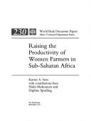 Book cover for Raising the Productivity of Women Farmers in Sub-Saharan Africa