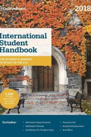 Cover of International Student Handbook 2018