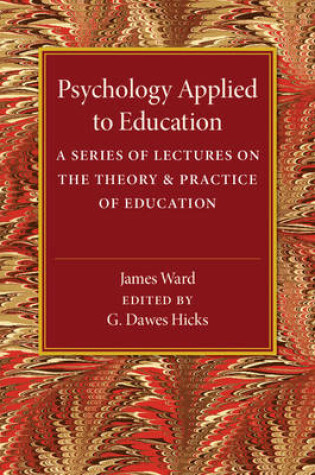 Cover of Psychology Applied to Education