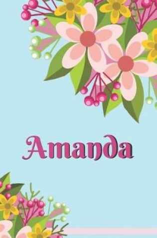 Cover of Amanda Personalized Blank Journal Notebook