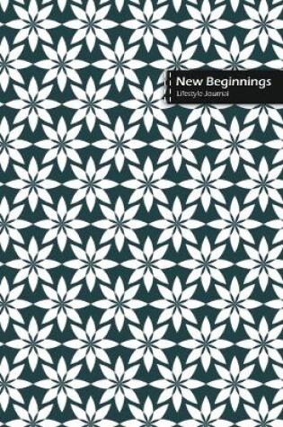 Cover of New Beginnings Lifestyle Journal, Blank Write-in Notebook, Dotted Lines, Wide Ruled, Size (A5) 6 x 9 In (Olive Green)